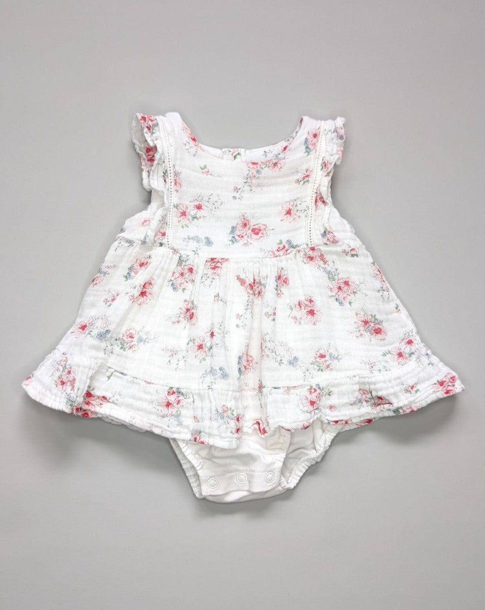 Bebe by Minihaha Floral Romper 3-6m - Anue