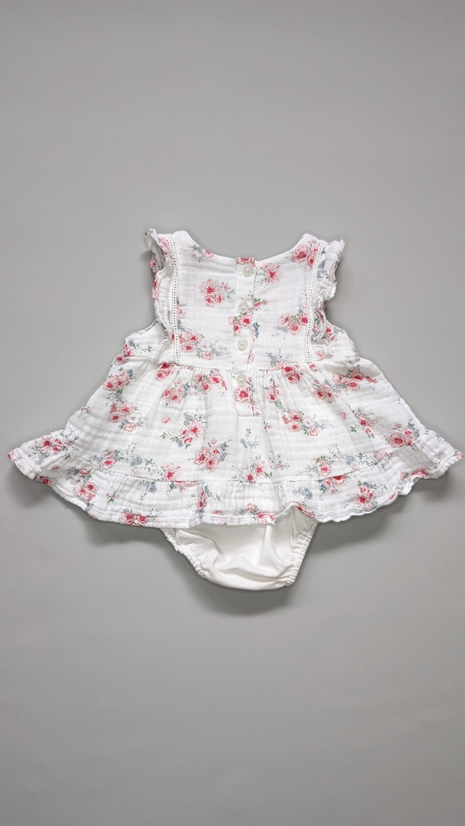 Bebe by Minihaha Floral Romper 3-6m - Anue