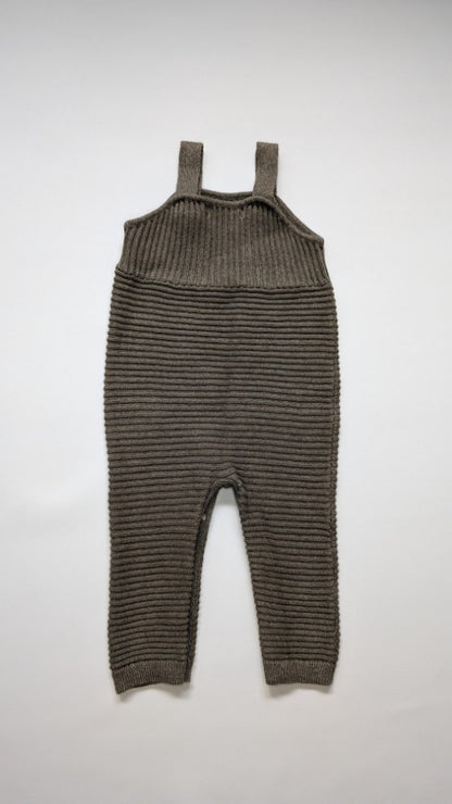 Bebe by Minihaha Ribbed Knit Overalls 6-12m - Anue