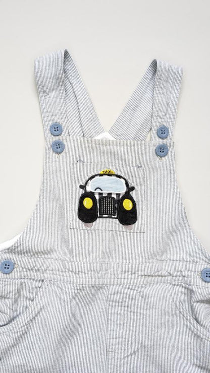 Beebay Stripe Taxi Overalls 2Y - Anue