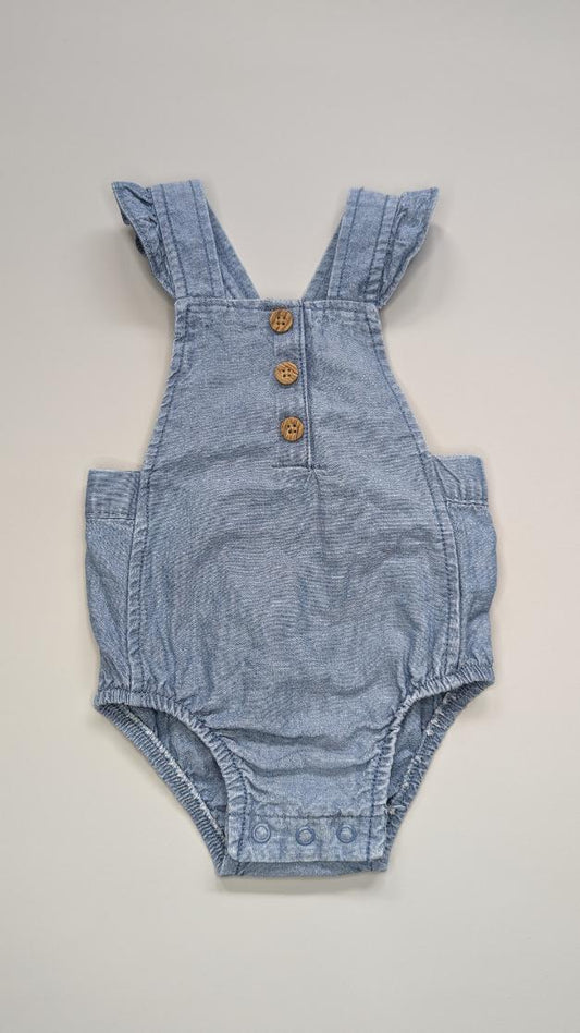 Carter's Denim Frill Romper 3m - Anue