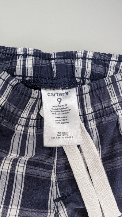 Carter's Check Shorts 9m - Anue