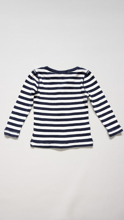 Country Road Stripe Long Sleeve Top 6-12m - Anue