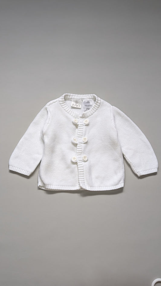 FAO Swartz Baby Button down Cotton knit Cardigan 0-3m - Anue