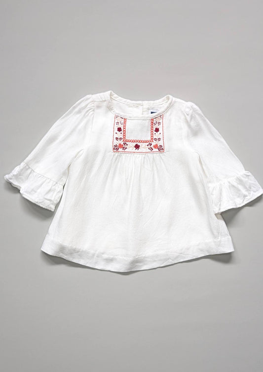 Janie & Jack Embroidered Top 3-6m - Anue