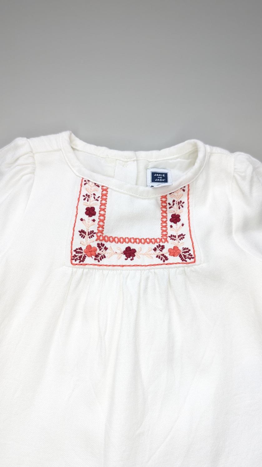 Janie & Jack Embroidered Top 3-6m - Anue