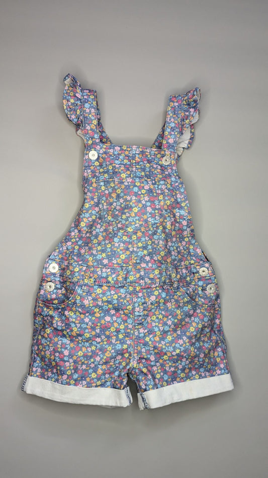 Milkshake Floral Print Shortalls 8Y - Anue