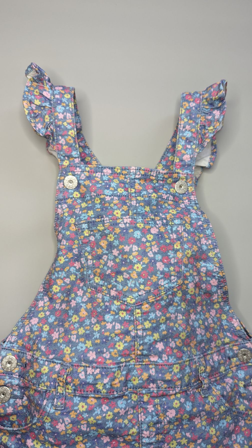 Milkshake Floral Print Shortalls 8Y - Anue