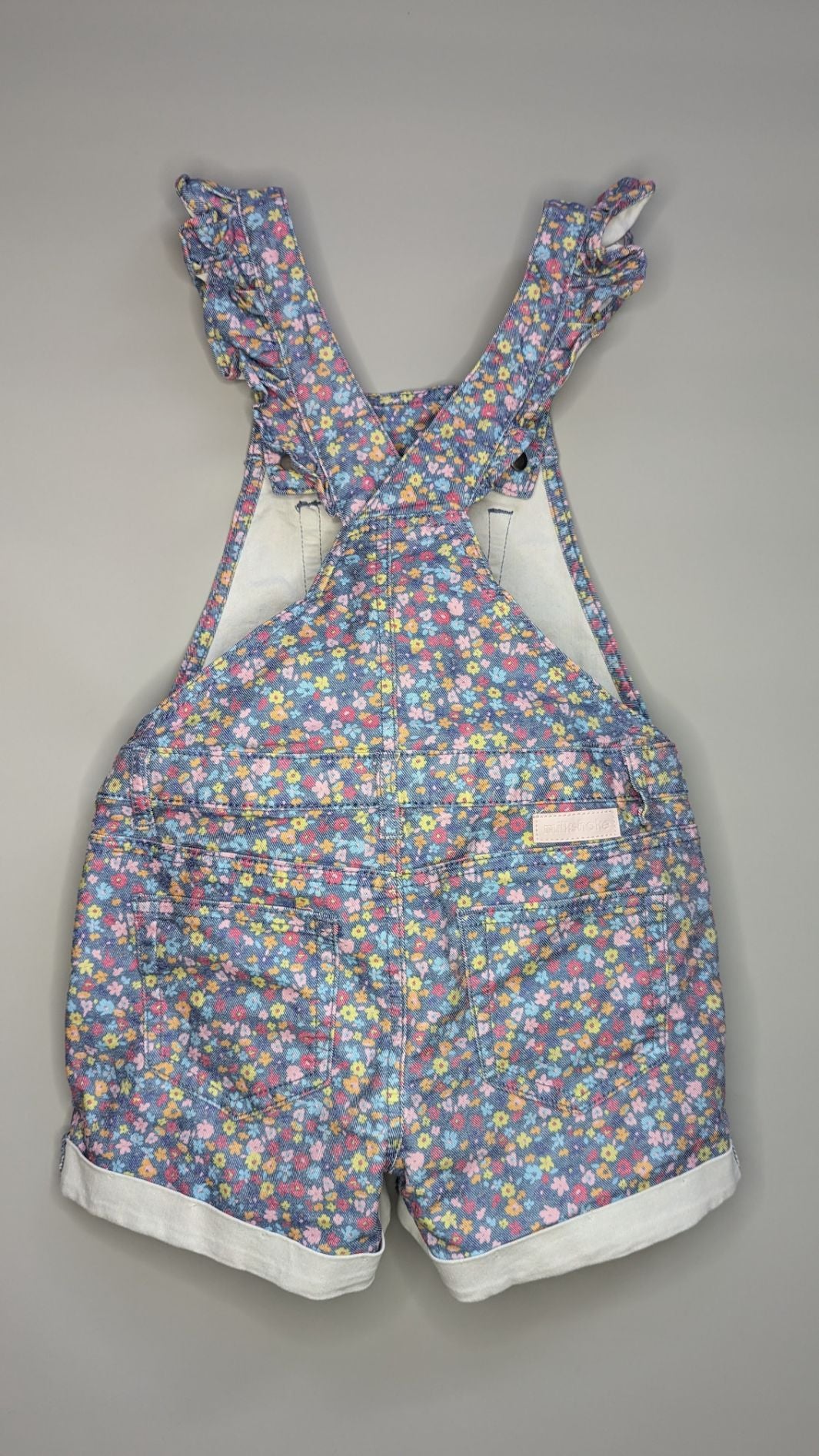 Milkshake Floral Print Shortalls 8Y - Anue