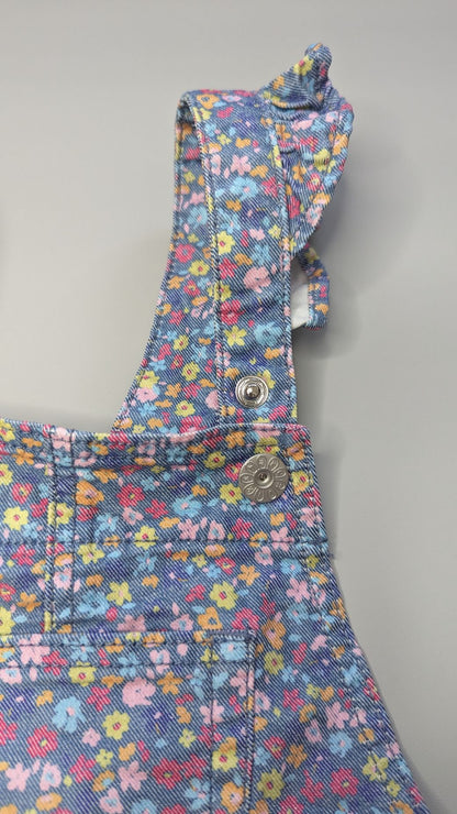 Milkshake Floral Print Shortalls 8Y - Anue