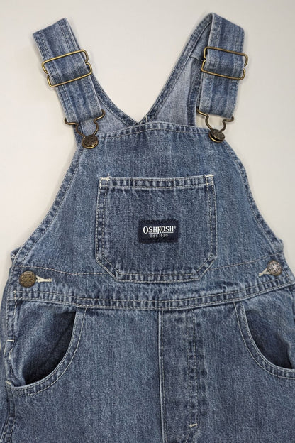 Oshkosh B'gosh Vintage Denim Cargo Overalls 4Y - Anue