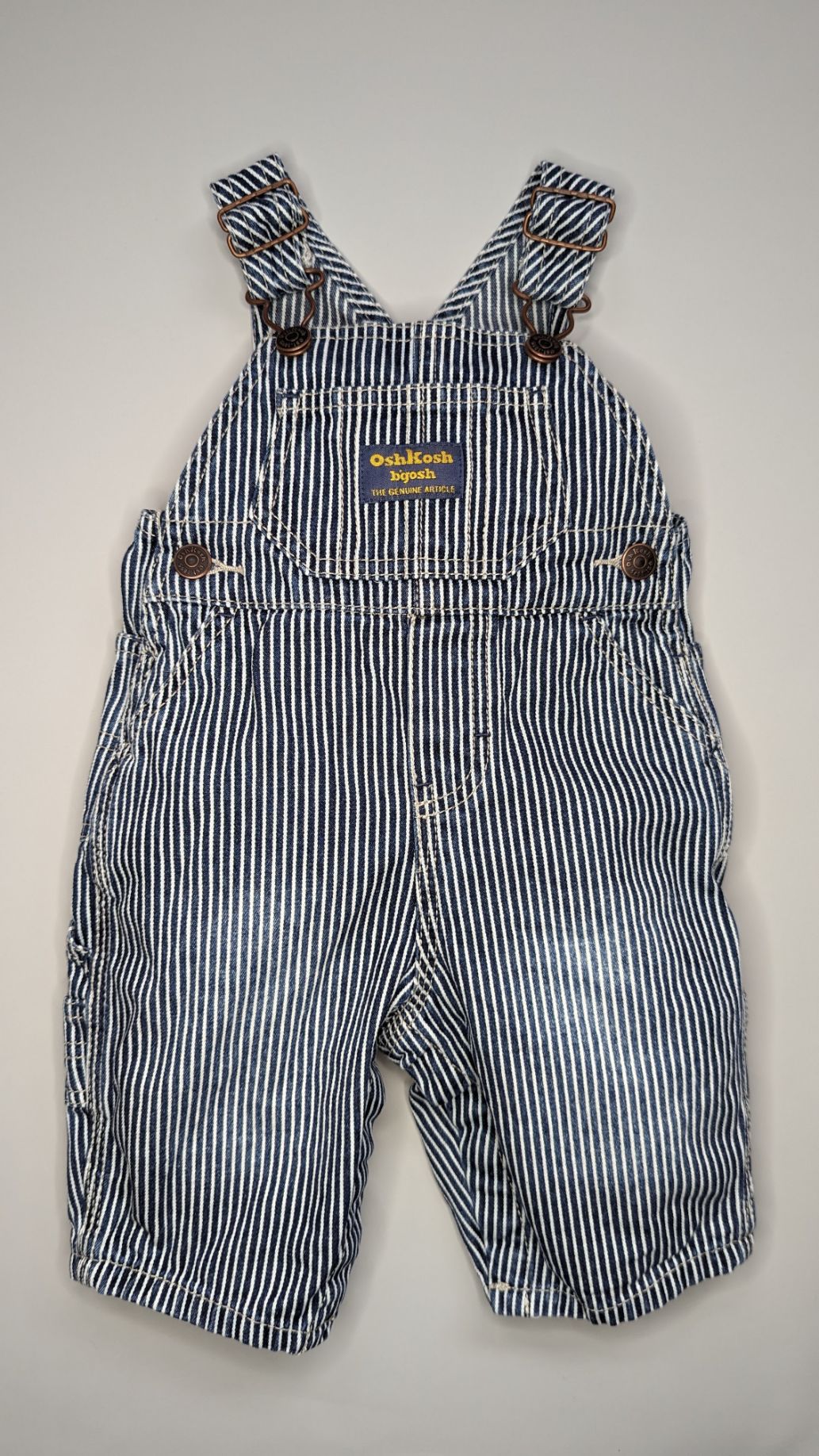 Oshkosh B'gosh Vintage Hickory Stripe Overalls 6m - Anue