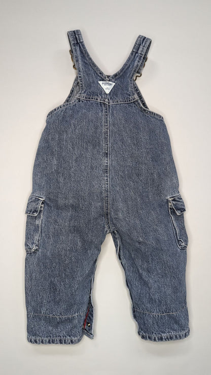 Oshkosh B'gosh Vintage Denim Cargo Overalls 12m - Anue