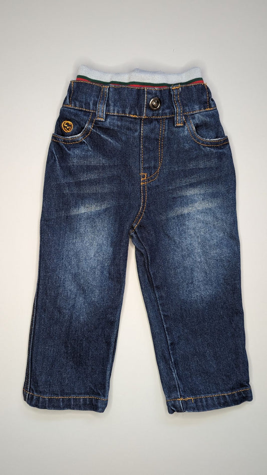 Denim Jeans with Elastic Band 12-18m - Anue