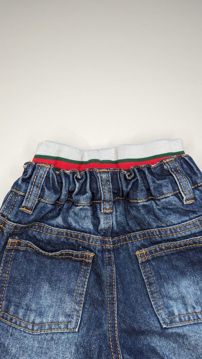 Denim Jeans with Elastic Band 12-18m - Anue