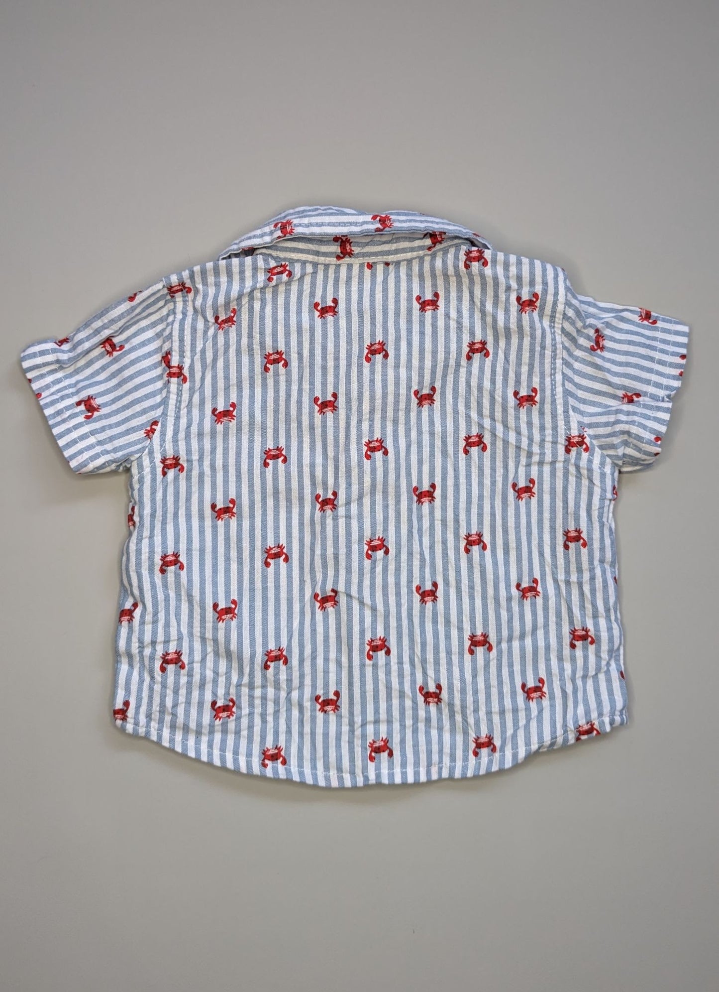 Little Beginnings Crab Print Shirt 6-9m - Anue