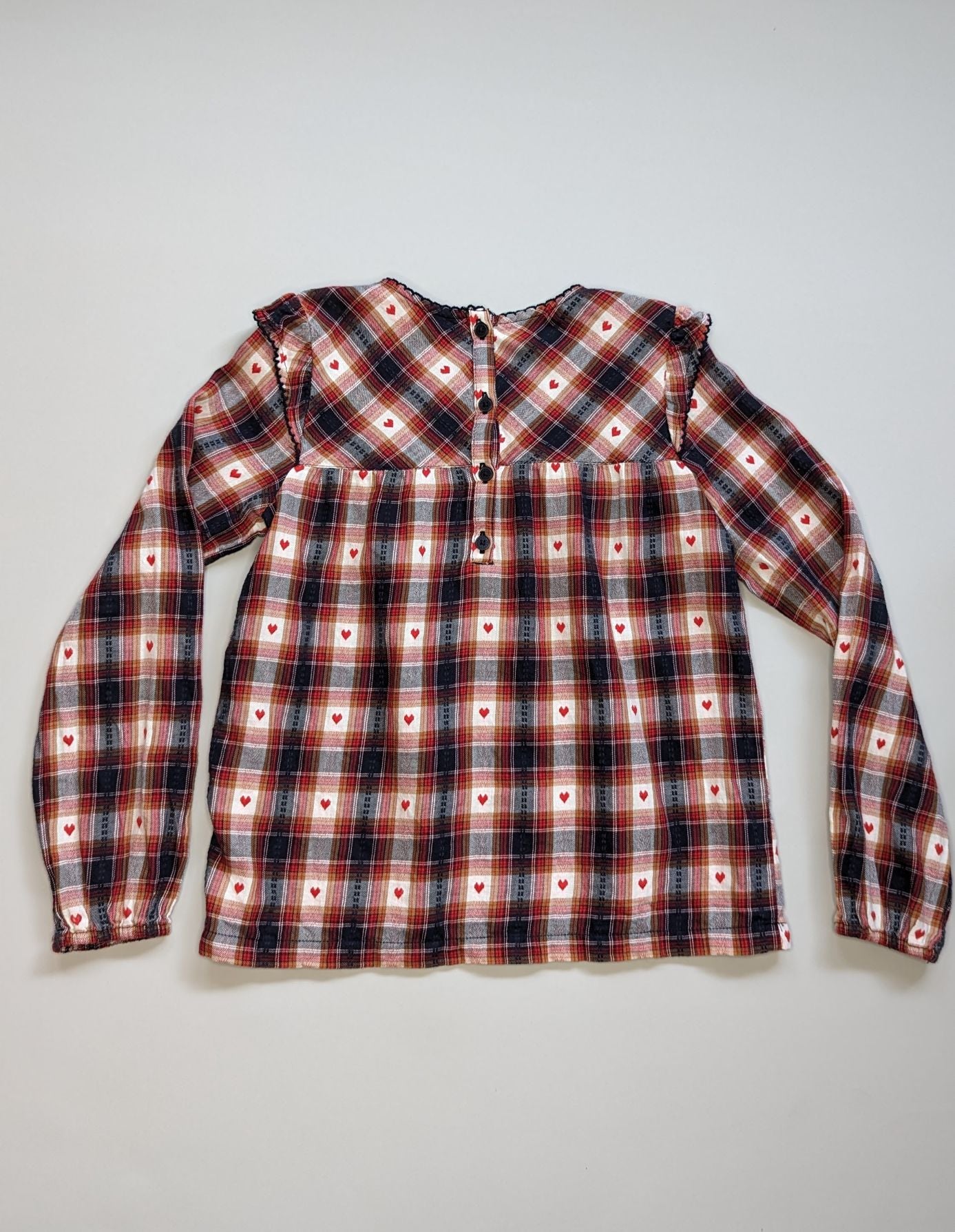 s.Oliver Long Sleeve Check Top 8Y - Anue