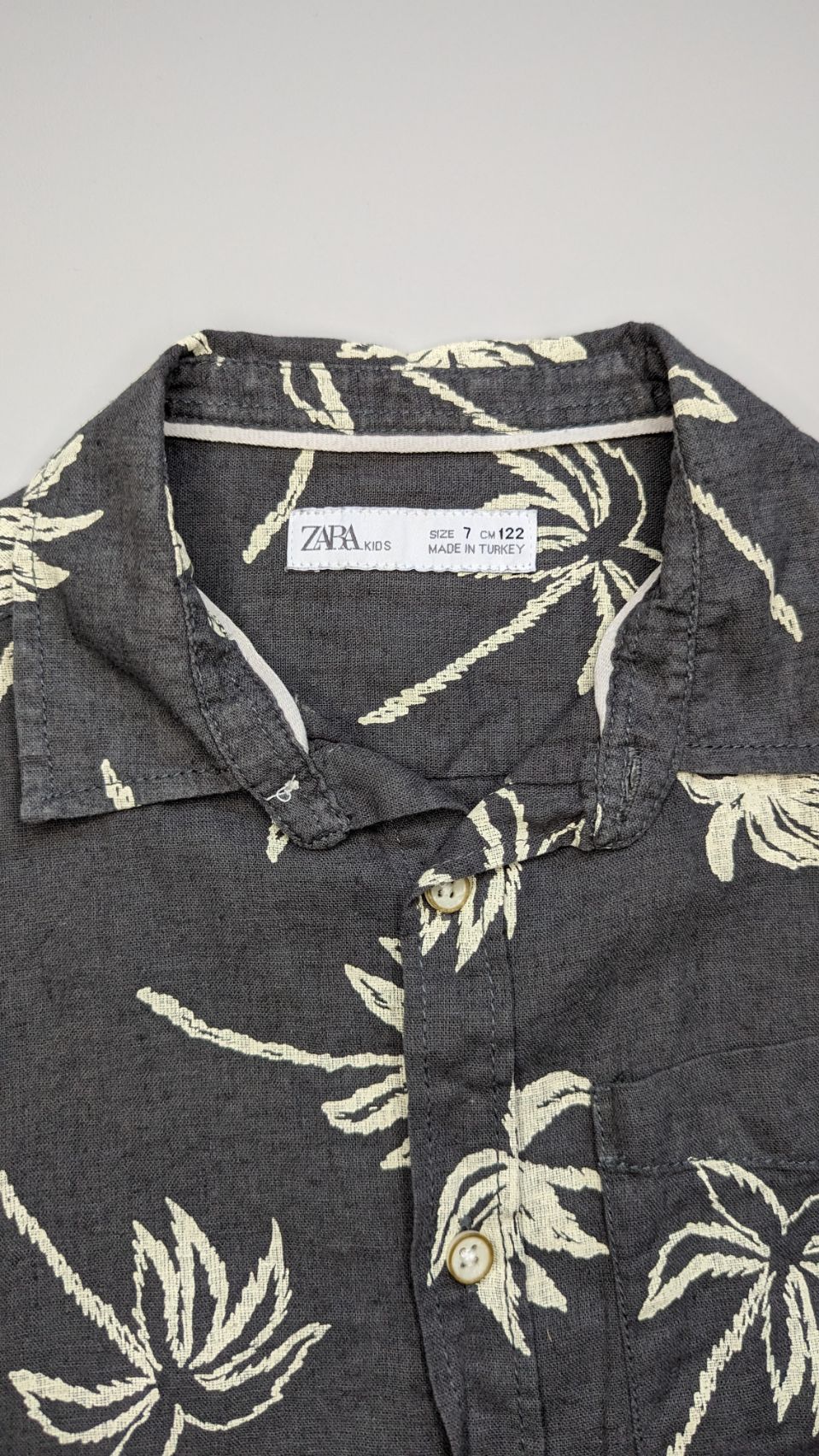 ZARA Palm Tree Shirt 7Y - Anue