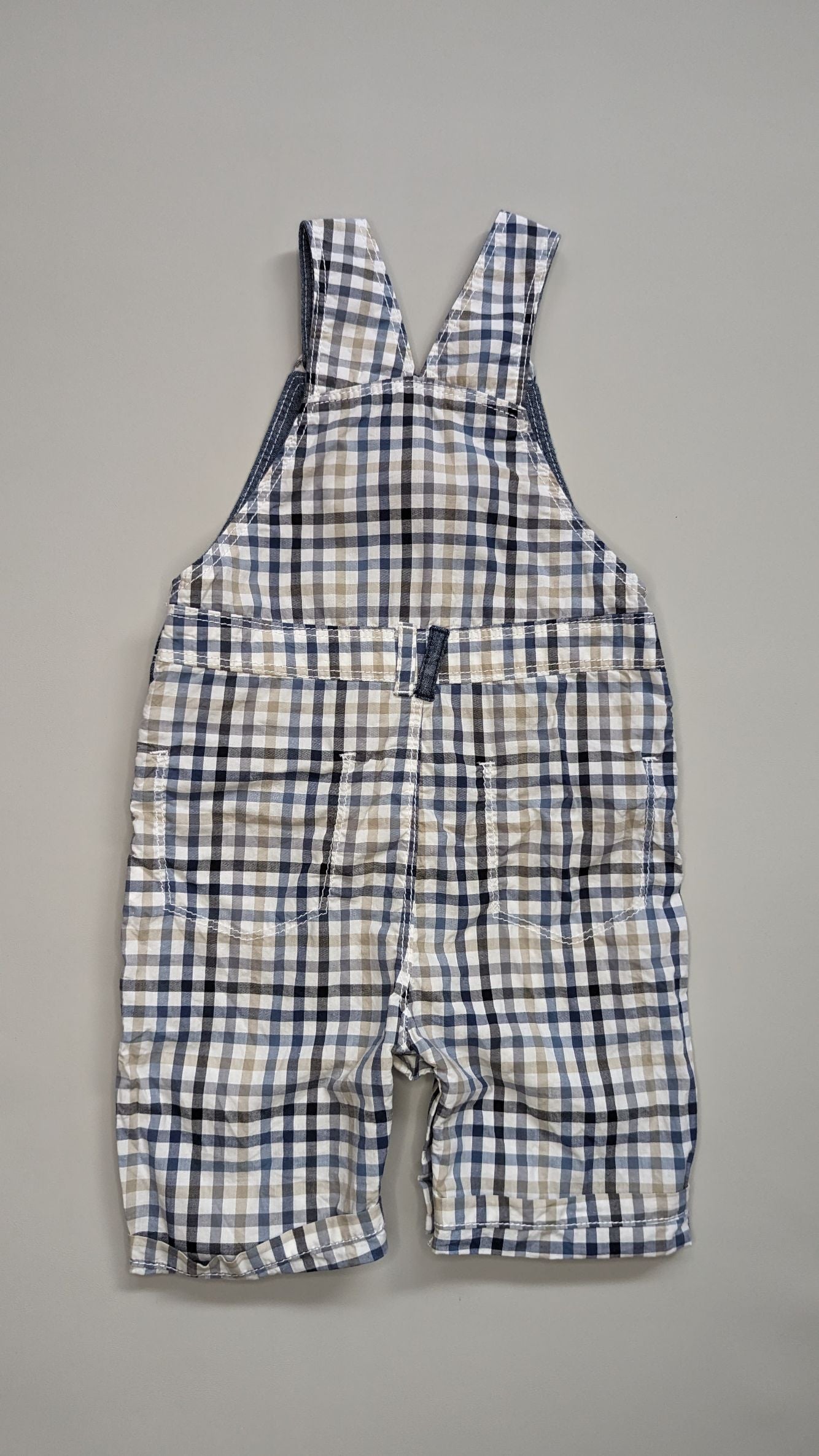 George Check Overalls 9-12m - Anue