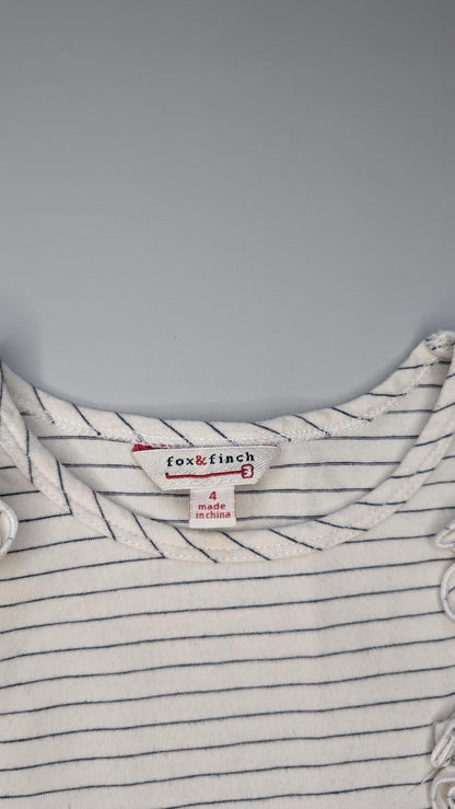 Fox & Finch Long Sleeve Stripe Top 4Y - Anue