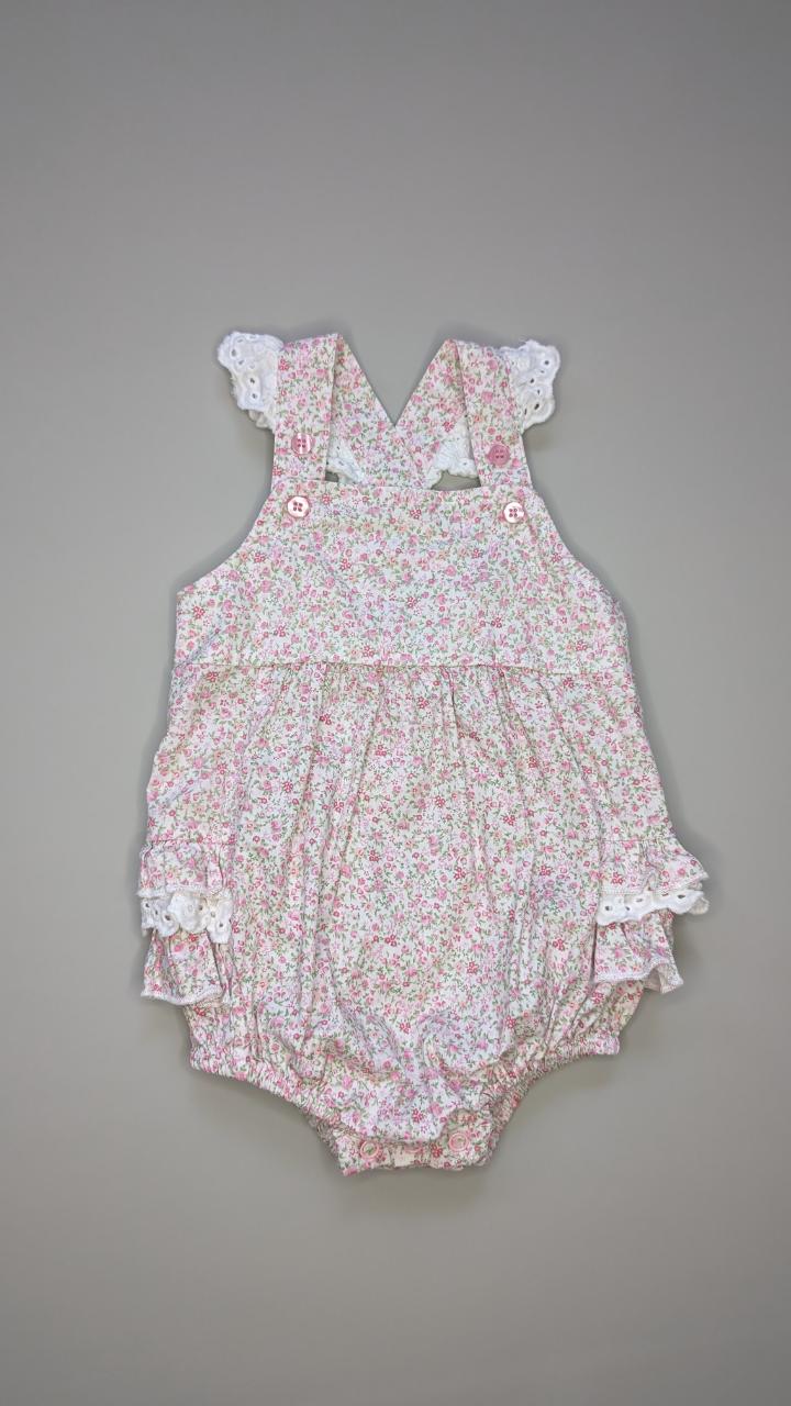 Floral Baby Girl Romper 3-6m - Anue