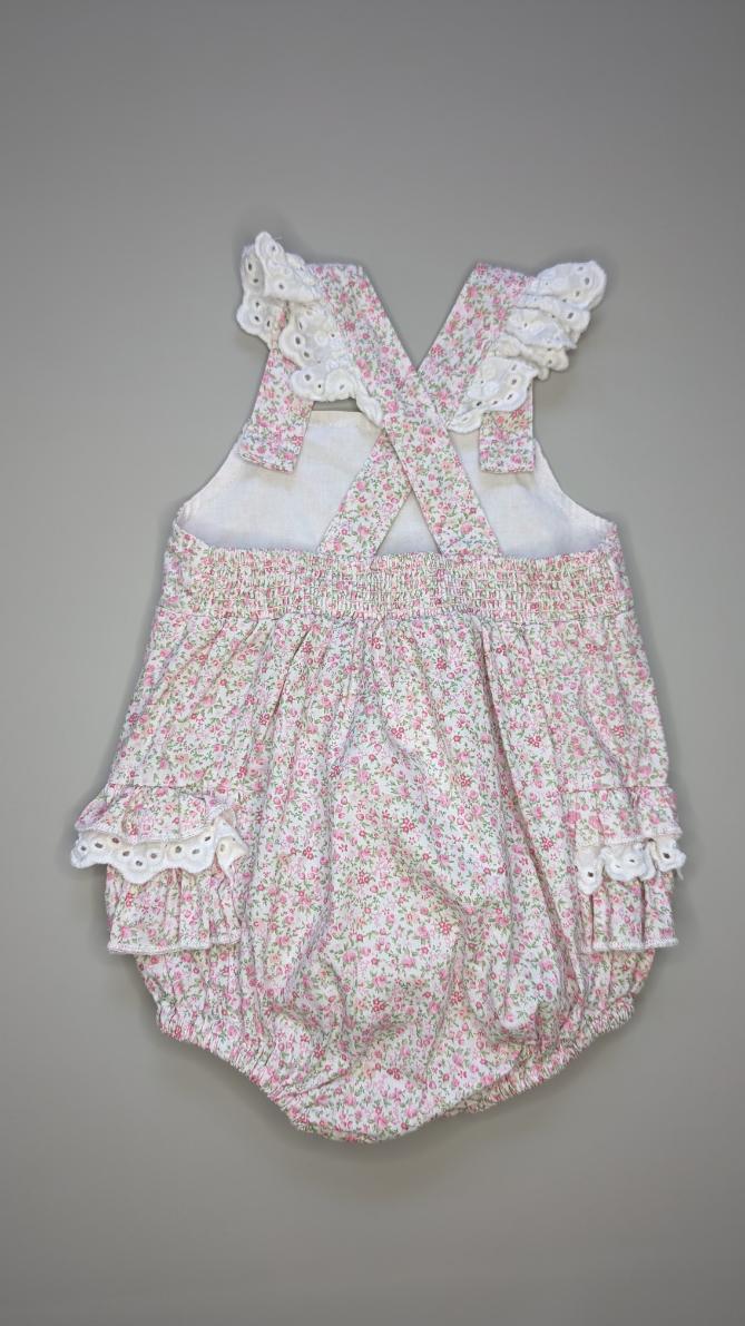 Floral Baby Girl Romper 3-6m - Anue