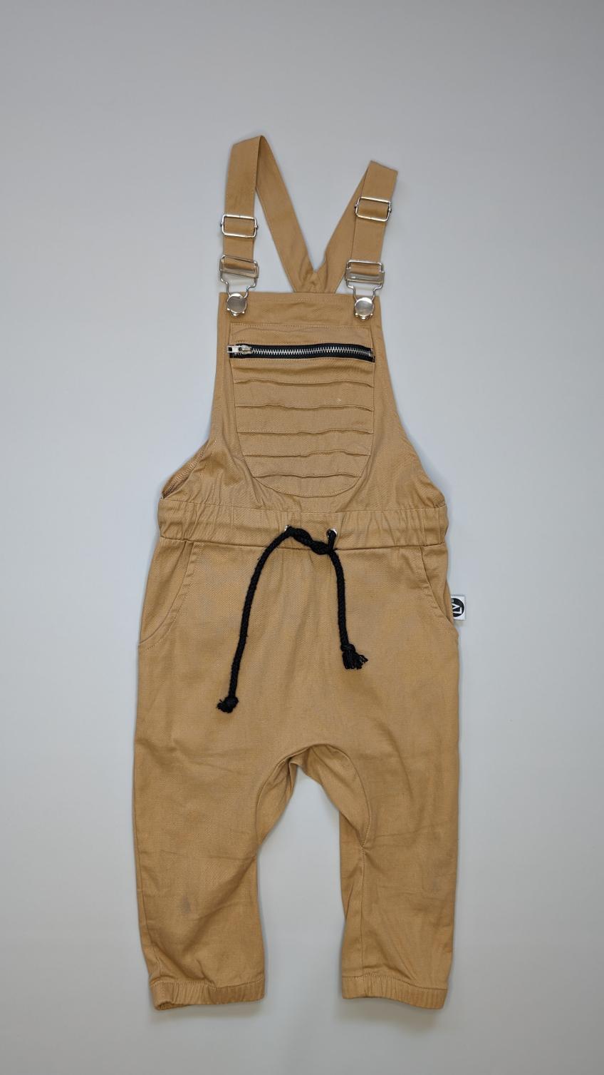 Little Villians Cropped Overalls Wheat 3Y - Anue