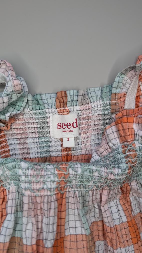 Seed Check Smock Top 3Y - Anue