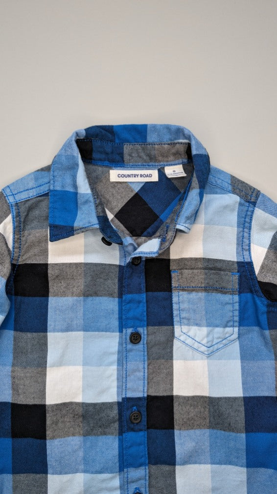 Country Road Check Shirt 6-12m - Anue