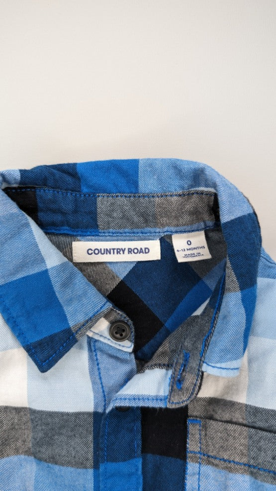 Country Road Check Shirt 6-12m - Anue