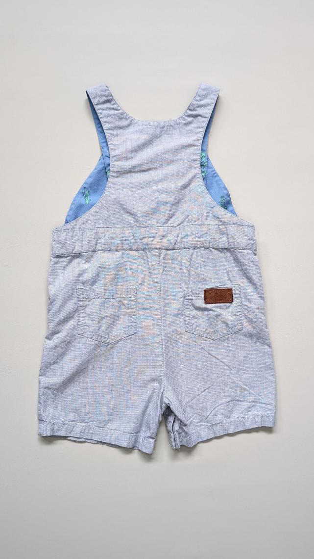 Pure Baby Chambray Overalls 3Y - Anue