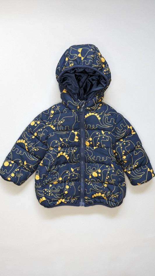 Seed Dino Print Puffer Jacket 0-6m - Anue