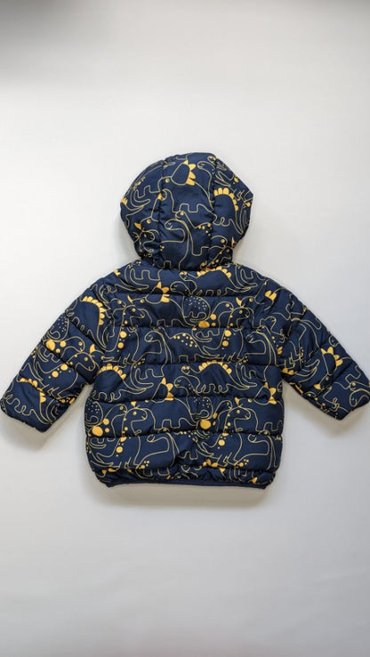 Seed Dino Print Puffer Jacket 0-6m - Anue