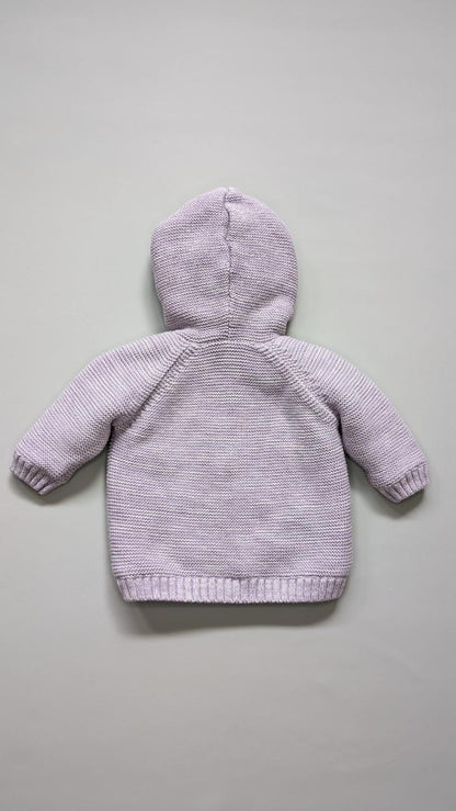 Seed Mixy Knit Sherpa Hoodie 0-3m - Anue