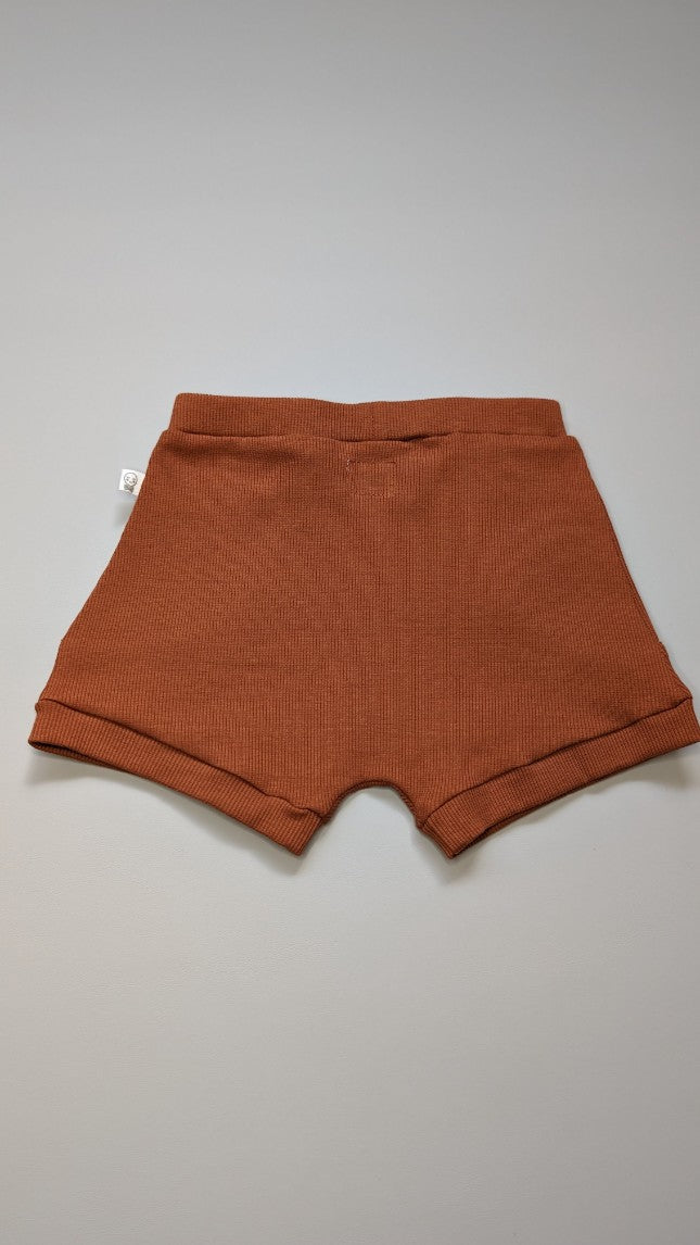 Snuggle Hunny Organic Cotton Rib Shorts 6-12m - Anue