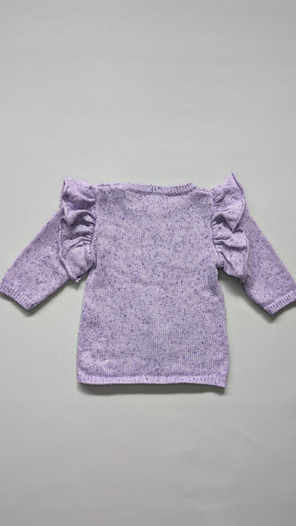 Wilson & Frenchy Knitted Ruffled Baby Jumper 0-3m - Anue