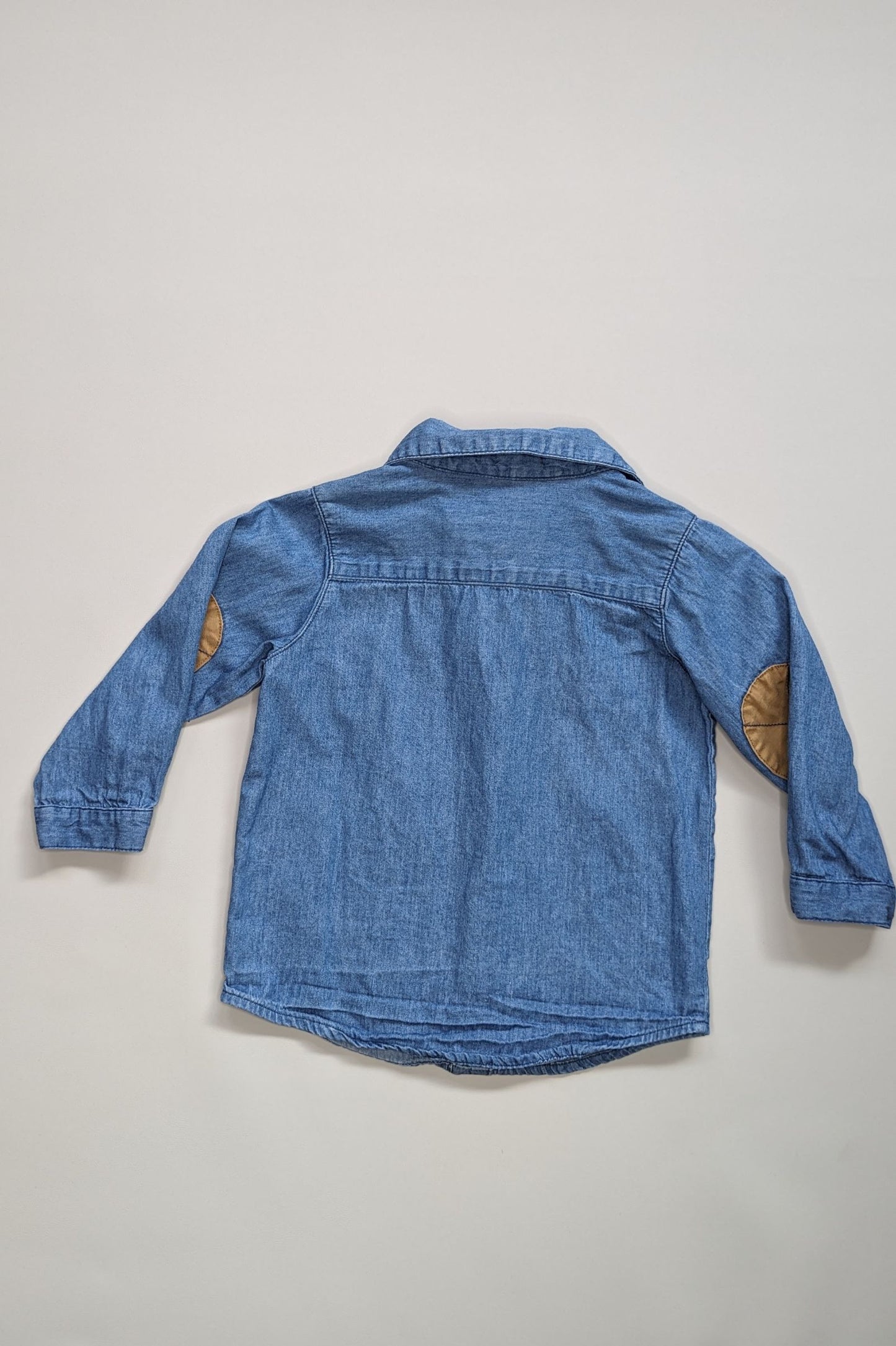 Bebe by Minihaha Denim Long Sleeve Shirt 12m - Anue